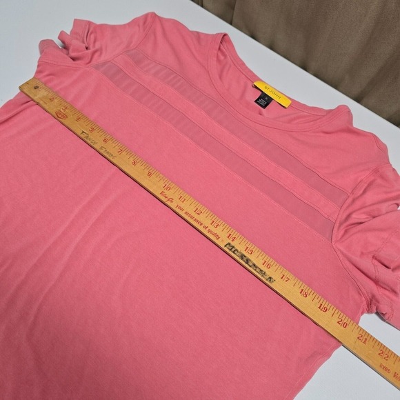 St John Shirt Womens XL Pink Pullover Silk Trim Lightweight Minimalist READ - Picture 10 of 12